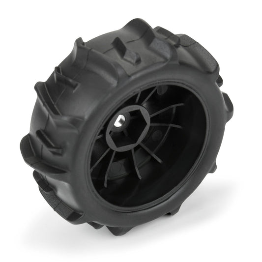 Dumont Premounted Paddle Tires with Black Impulse Wheels for Mojave Grom (4) (PRO1030910)