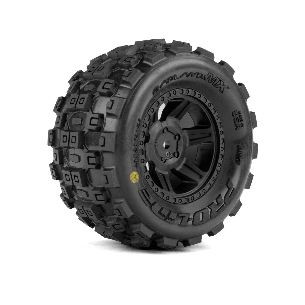Badlands MX Premounted Tires with Black Desperado 2.0 Wheels for Mini Maxx (PRO1035710)_1
