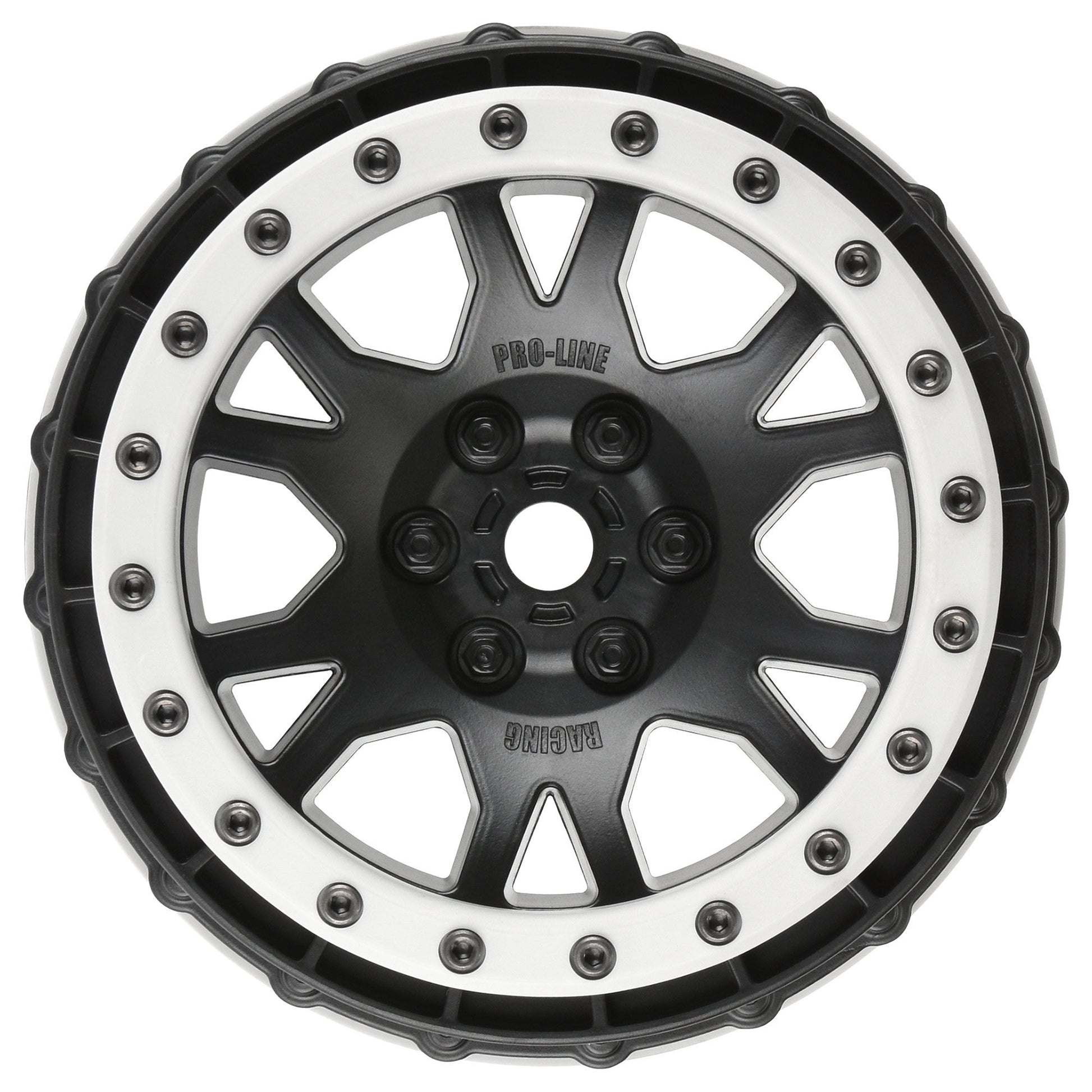 Impulse Pro-Loc Black Wheels with Stone Gray Rings for X-Maxx (2) (PRO276303)_1