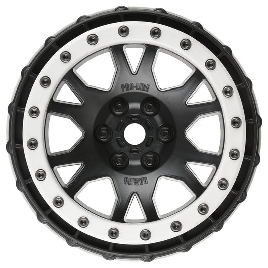 Impulse Pro-Loc Black Wheels with Stone Gray Rings for X-Maxx (2) (PRO276303)_1