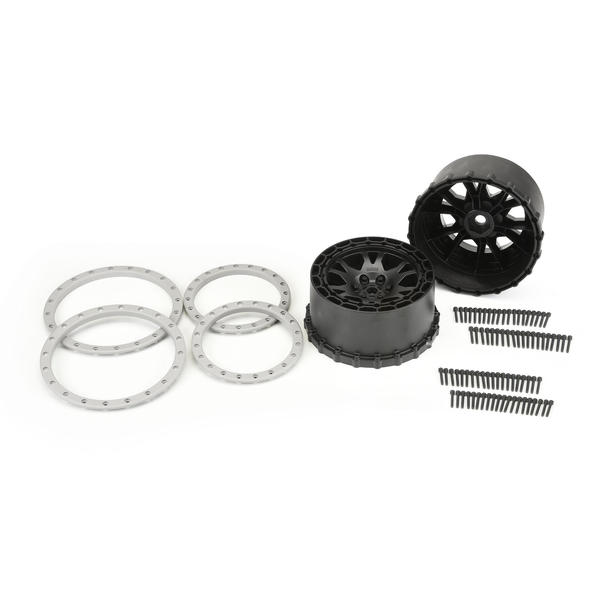 Impulse Pro-Loc Black Wheels with Stone Gray Rings for X-Maxx (2) (PRO276303)_4