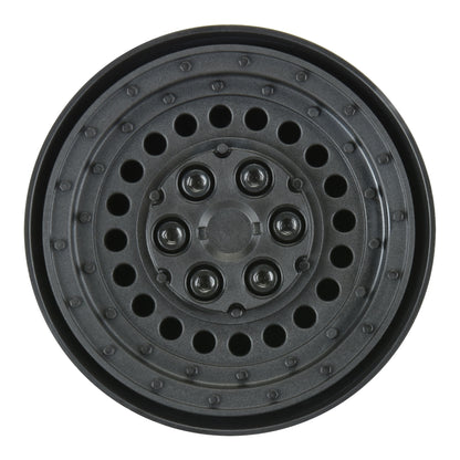 1.9" Carbine Black Bead-Loc Dually Wheels with 12mm Hex for 1/10 Rock Crawler (2) (PRO278600)_1