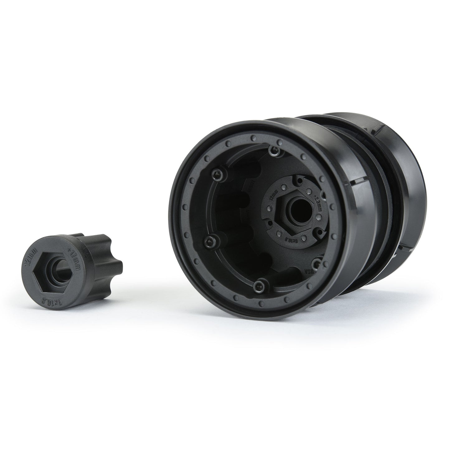 1.9" Carbine Black Bead-Loc Dually Wheels with 12mm Hex for 1/10 Rock Crawler (2) (PRO278600)_8