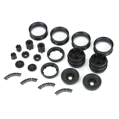 1.9" Carbine Black Bead-Loc Dually Wheels with 12mm Hex for 1/10 Rock Crawler (2) (PRO278600)_6