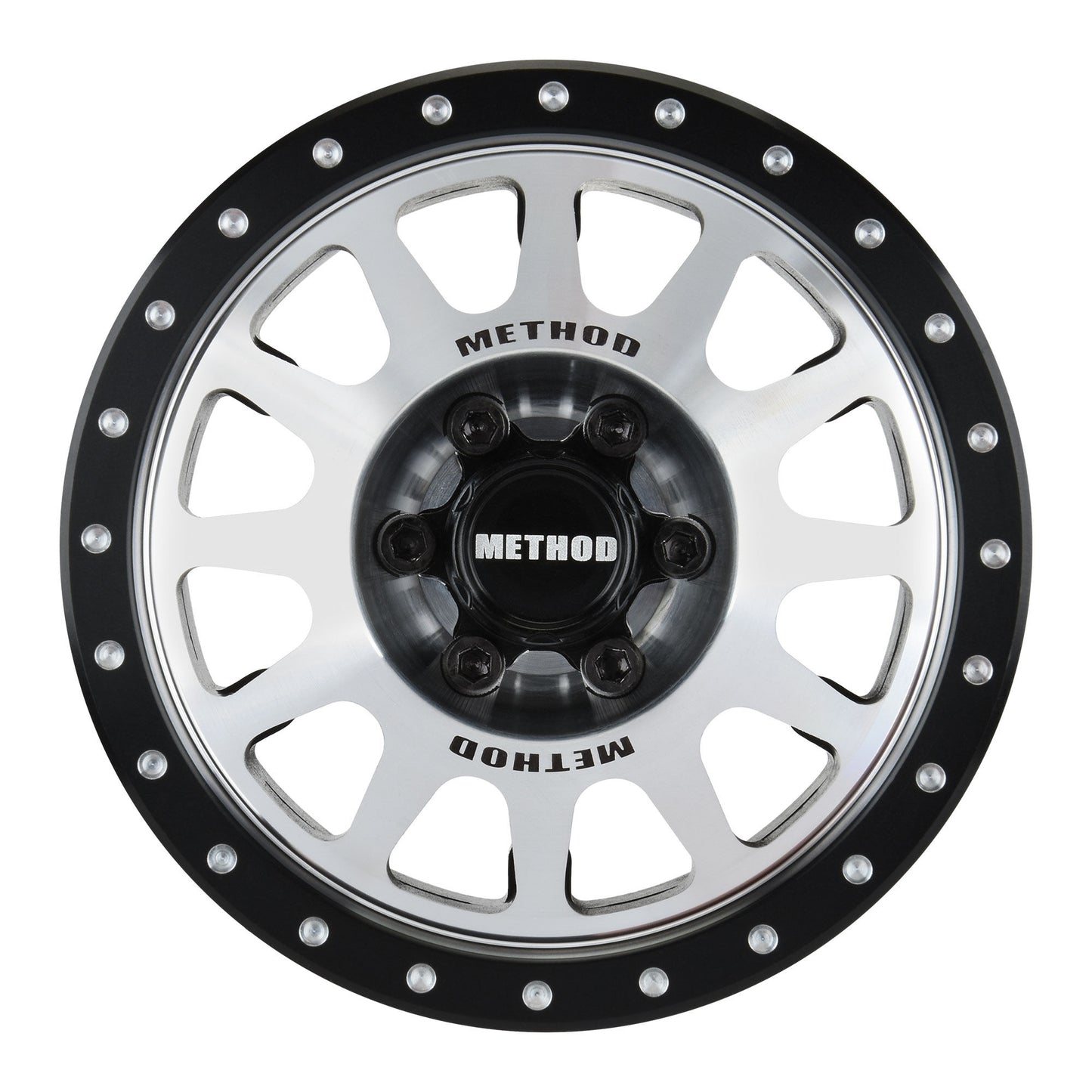 2.9" Aluminum Method 305 Silver Wheel Faces with +2 Offset for SCX6 (2) (PRO281400)_1