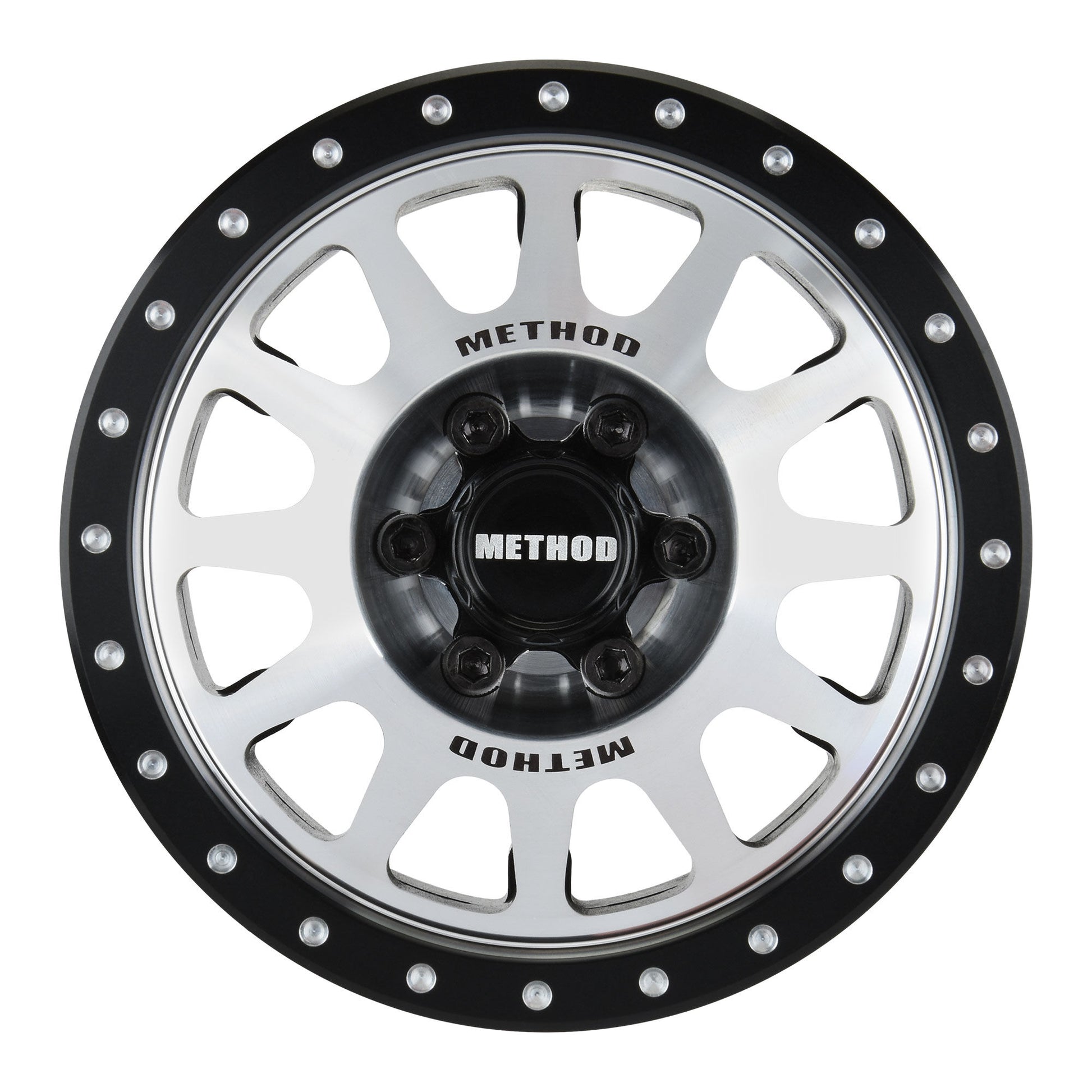 2.9" Aluminum Method 305 Silver Wheel Faces with +2 Offset for SCX6 (2) (PRO281400)_1