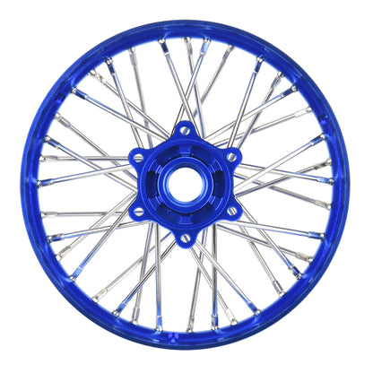 Aluminum Pro-Spec V2 Bead Blue Assembled Rear Wheel for 1/4 Promoto-MX (PRO283700T1)_1