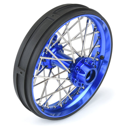 Aluminum Pro-Spec V2 Bead Blue Assembled Rear Wheel for 1/4 Promoto-MX (PRO283700T1)_2