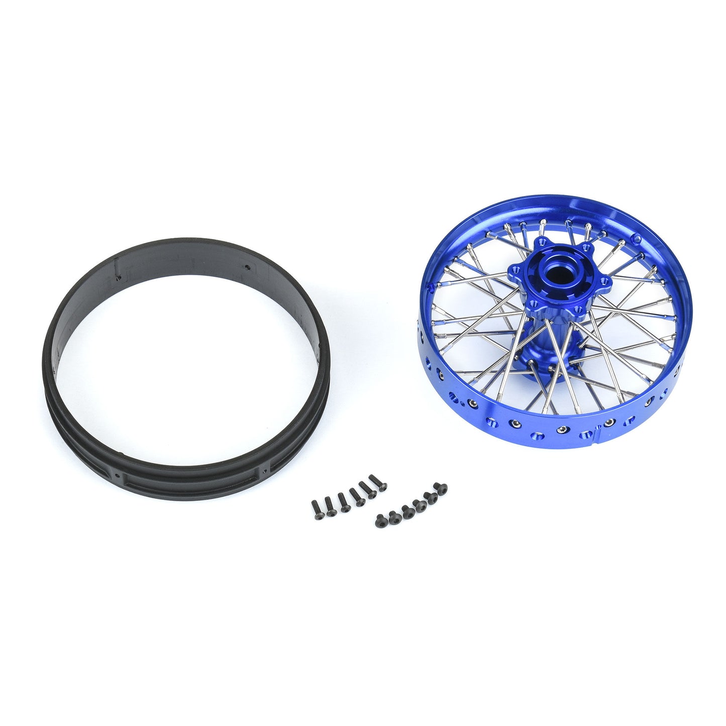 Aluminum Pro-Spec V2 Bead Blue Assembled Rear Wheel for 1/4 Promoto-MX (PRO283700T1)_5