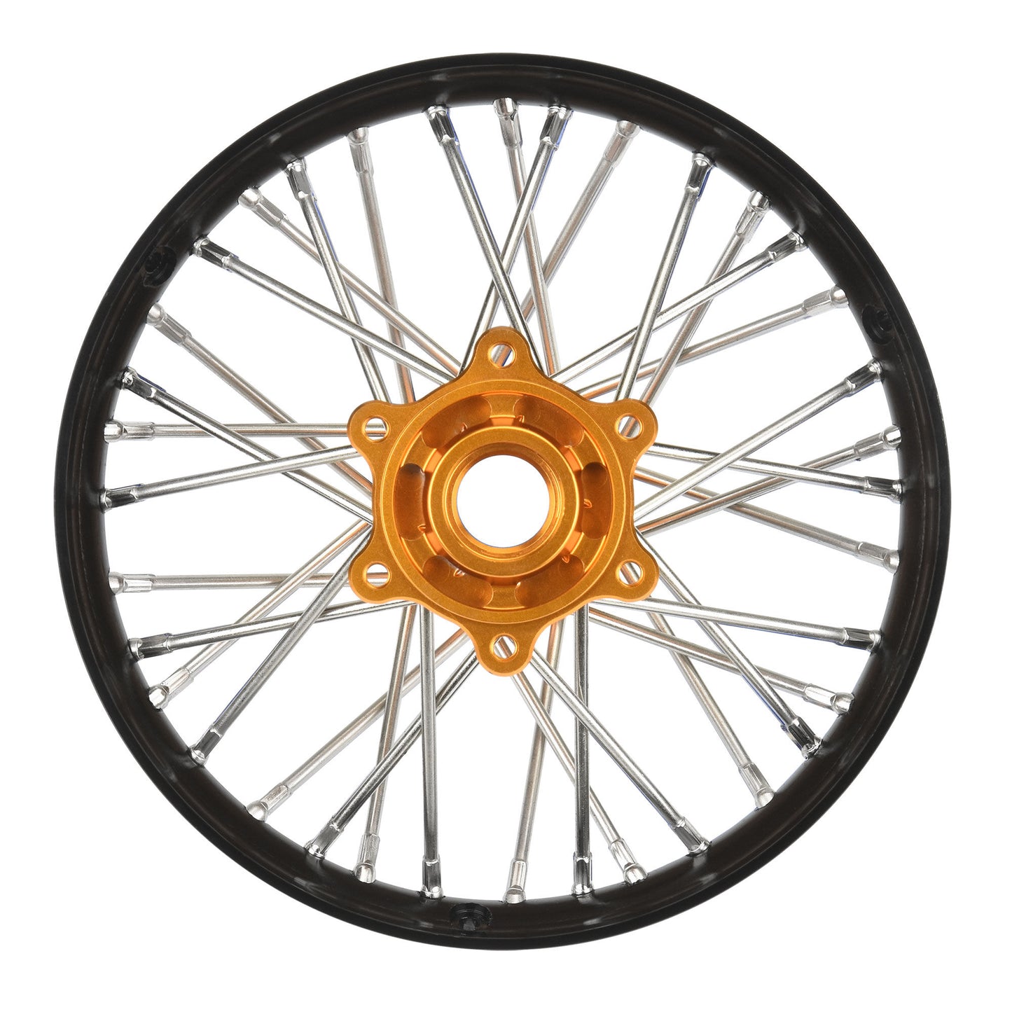 Aluminum Pro-Spec V2 Bead Black/Gold Assembled Rear Wheel 1/4 for Promoto-MX (PRO283700T3)_1