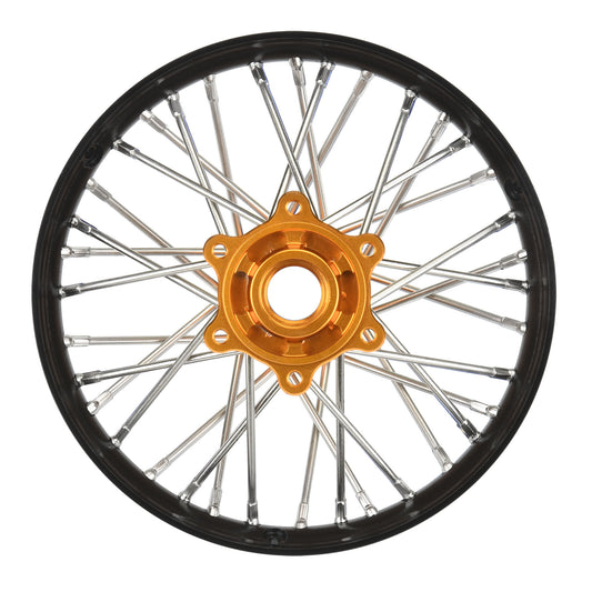 Aluminum Pro-Spec V2 Bead Black/Gold Assembled Rear Wheel 1/4 for Promoto-MX (PRO283700T3)_1