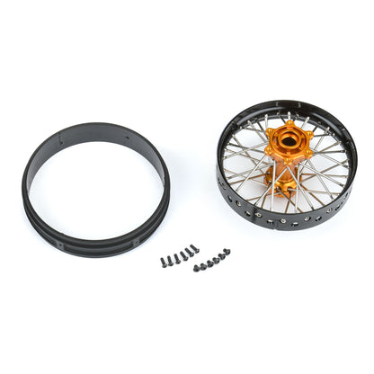 Aluminum Pro-Spec V2 Bead Black/Gold Assembled Rear Wheel 1/4 for Promoto-MX (PRO283700T3)_2
