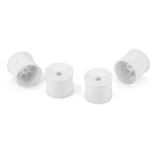 Velocity F/R 2.2" 12mm Stadium Truck Wheels (4) White for TLR 22X-T & AE T6.4