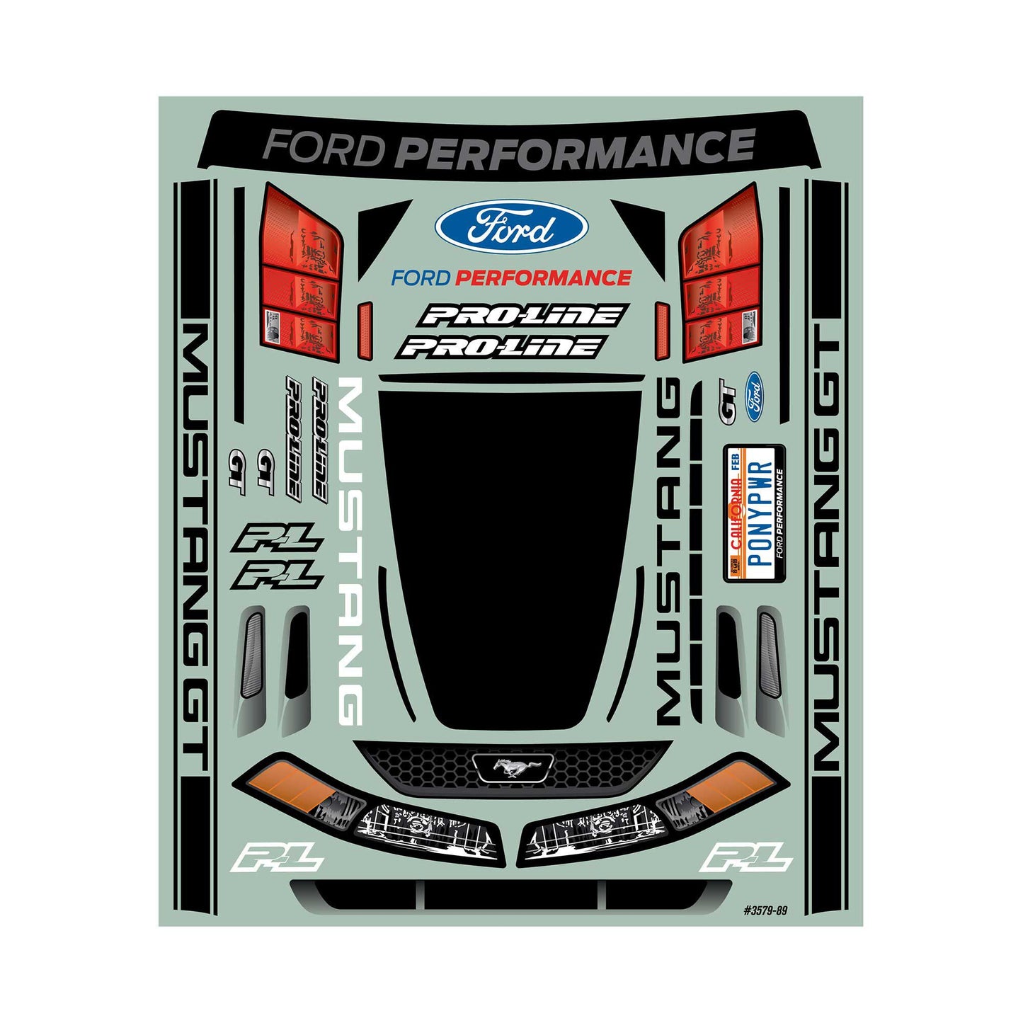 1999 Ford Mustang Clear Body for 1/10 Drag Car (PRO357900)_5