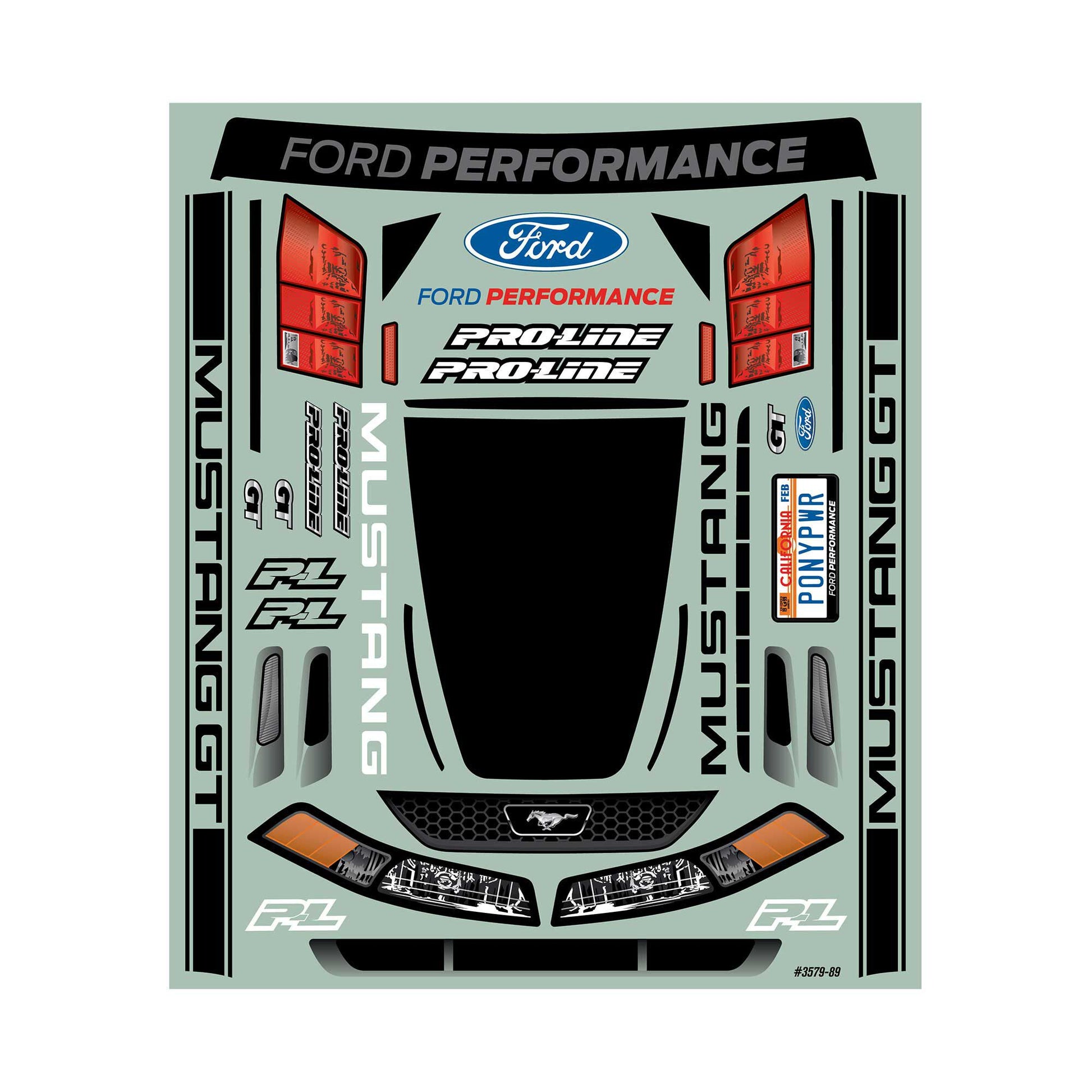 1999 Ford Mustang Clear Body for 1/10 Drag Car (PRO357900)_5