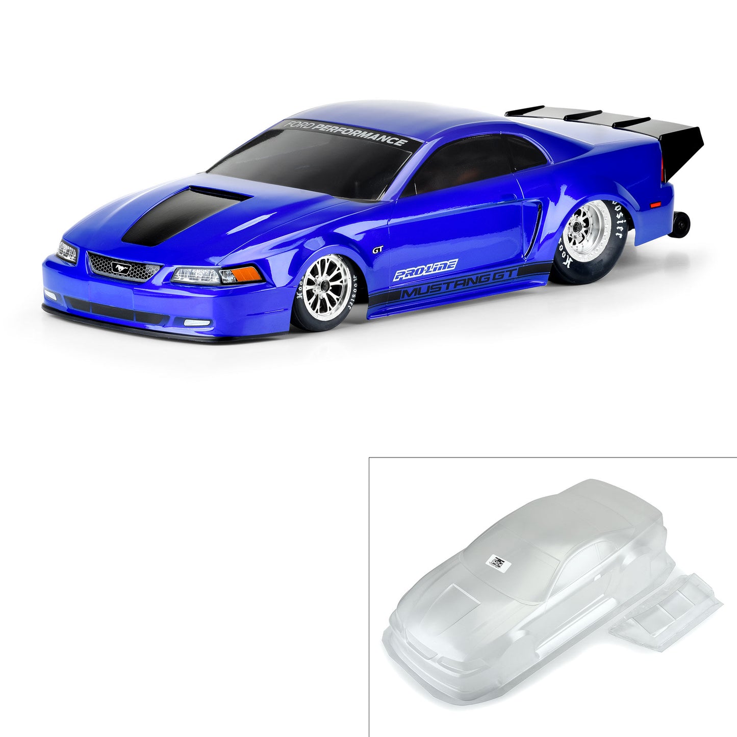 1999 Ford Mustang Clear Body for 1/10 Drag Car (PRO357900)_1