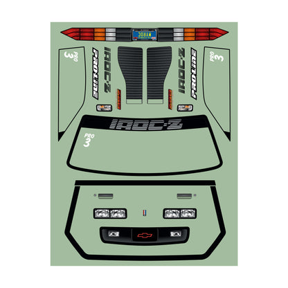 1985 Chevy Camaro IROC-Z Clear Body for 22S Drag Car (PRO360217)_6