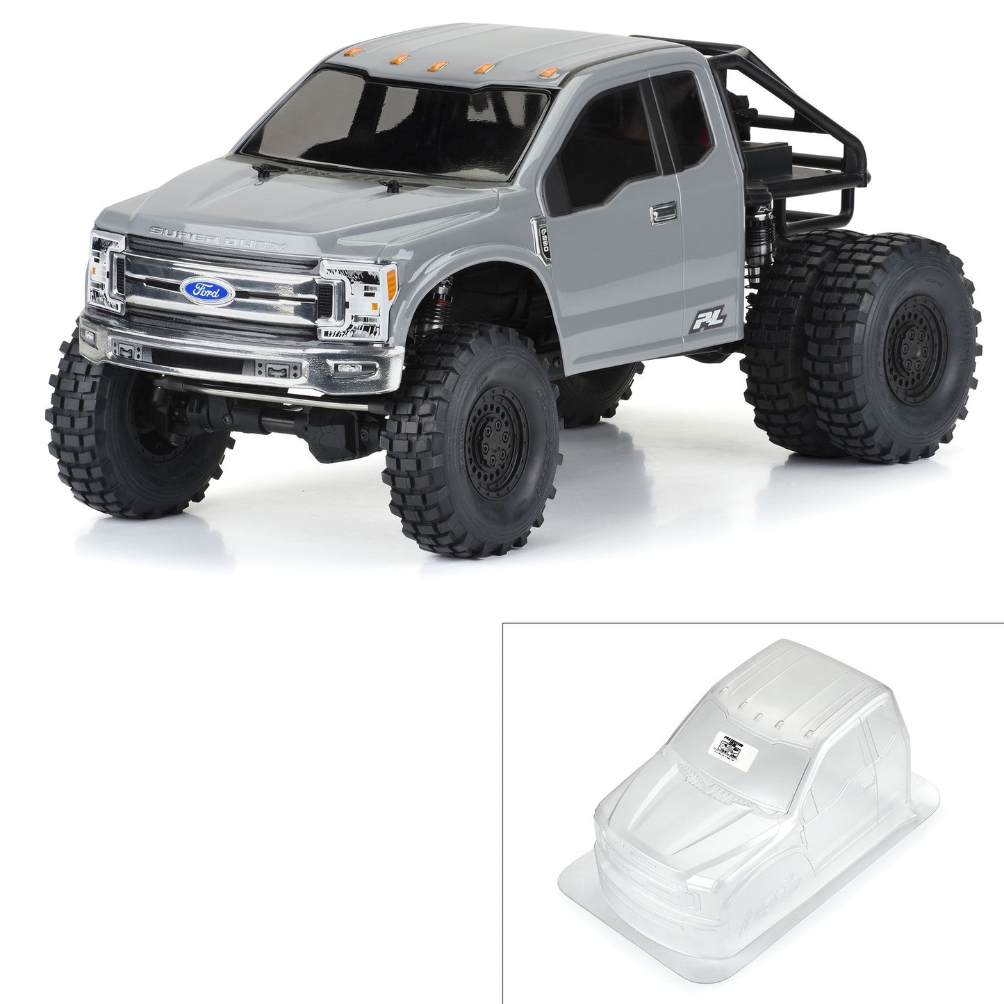 1/10 2017 Ford F-250 Super Duty Cab-Only Clear Body for Crawler (PRO361900)