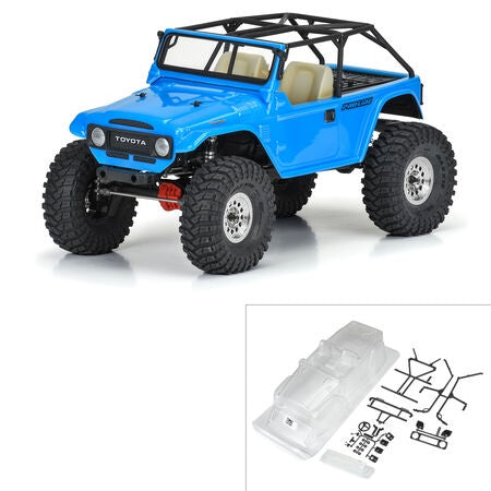 1/10 1979 Toyota Land Cruiser FJ40 Clear Body/Cage for 12.3" Wheelbase Crawlers  (PRO362300)