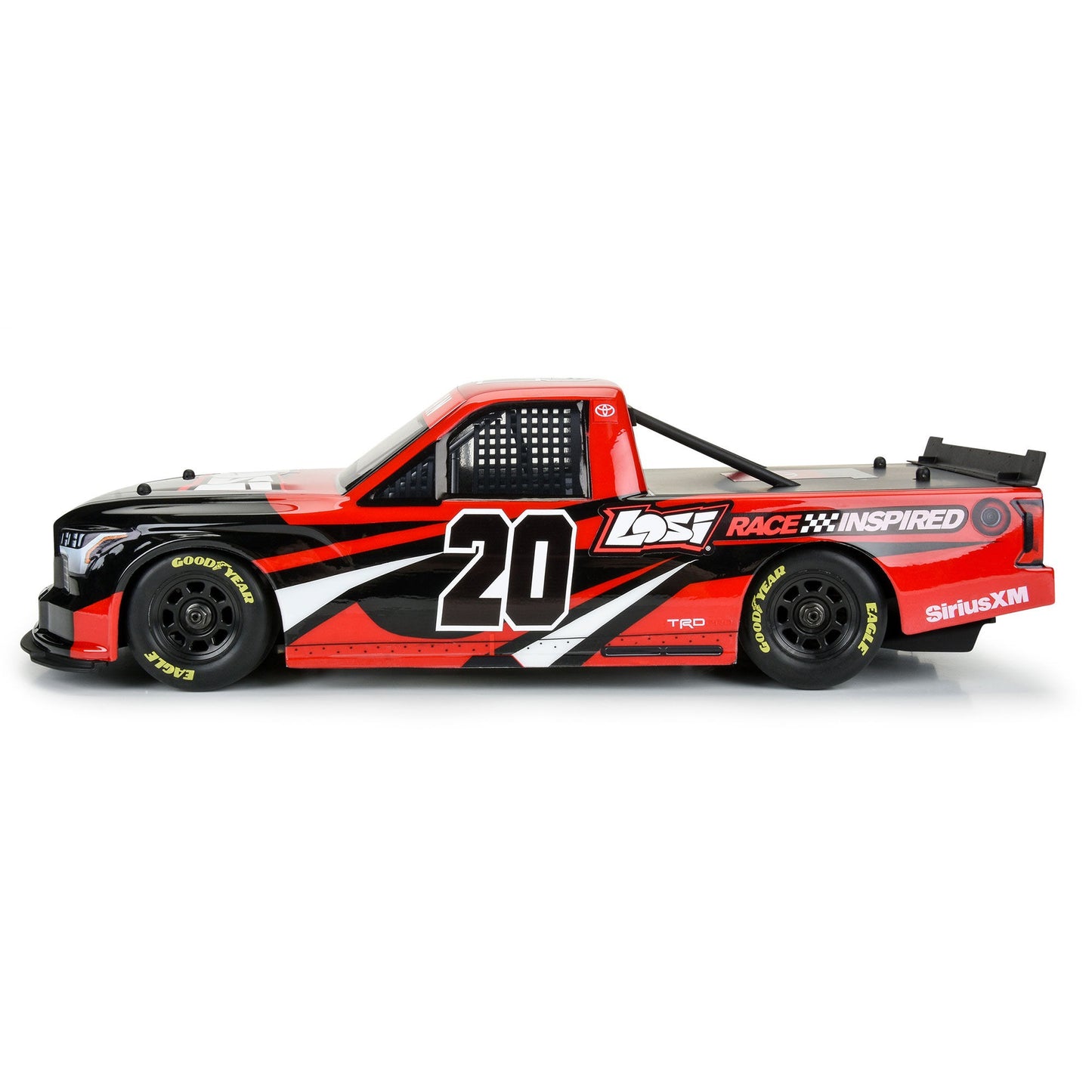 Pre-Cut 2024 Toyota Tundra NASCAR Truck Series Clear Body for Losi NASCAR Racecar (PRO365500)
