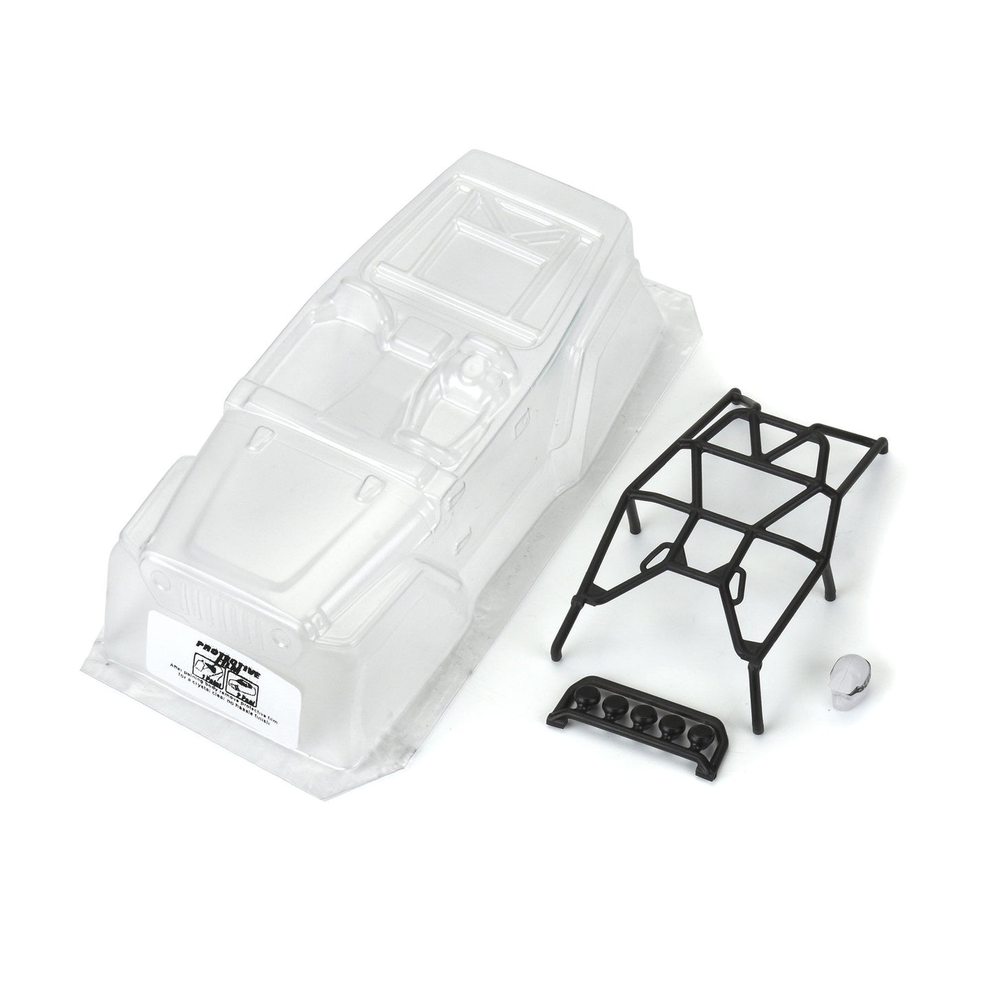 1/24 2004 Jeep LJ Clear Body with Trail Cage for SCX24 (PRO366400)