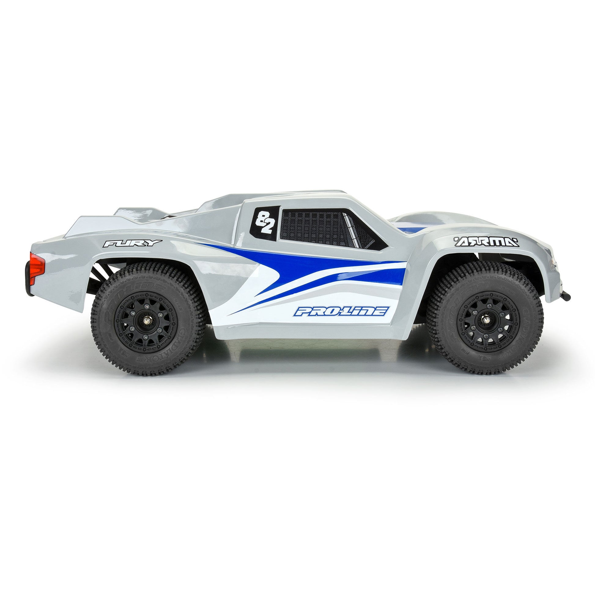 Pre-Cut Sector Tough-Color Gray Body for ARRMA Fury_2