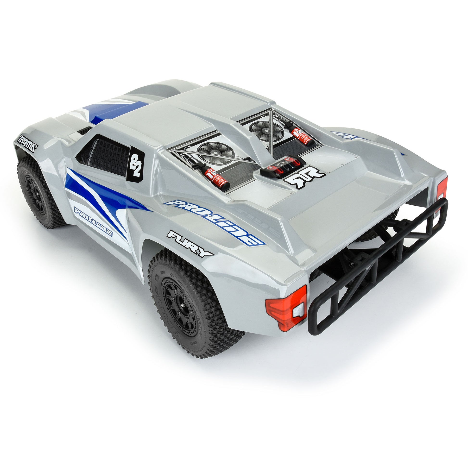 Pre-Cut Sector Tough-Color Gray Body for ARRMA Fury_4