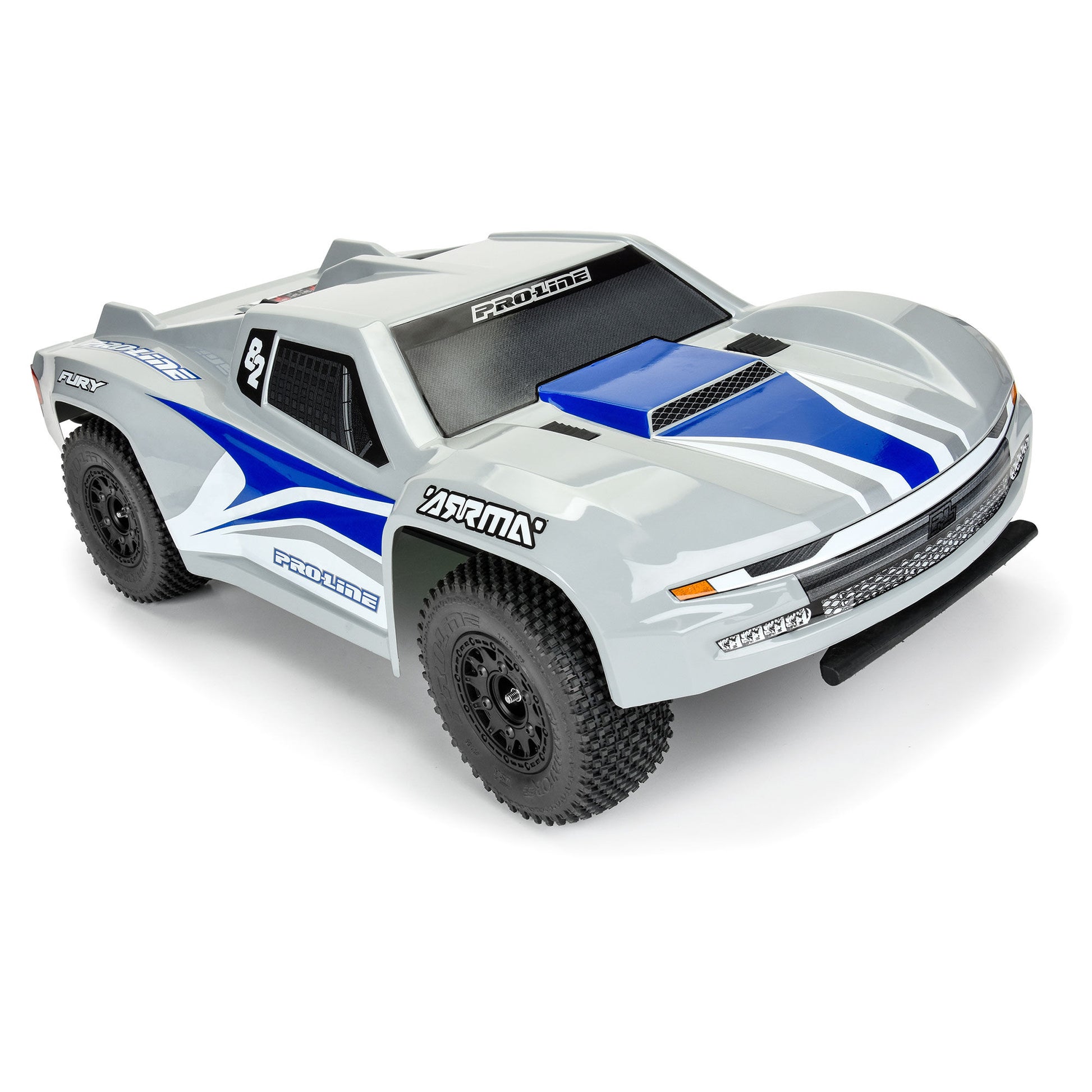 Pre-Cut Sector Tough-Color Gray Body for ARRMA Fury_7