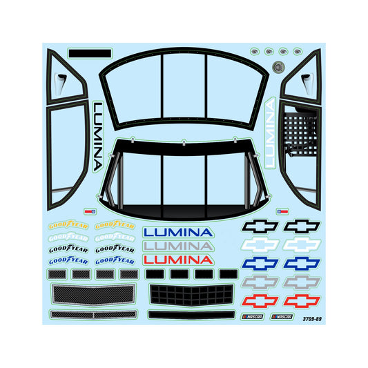 Pre-Cut 1990 Chevy Lumina Clear for Losi NASCAR Raceca