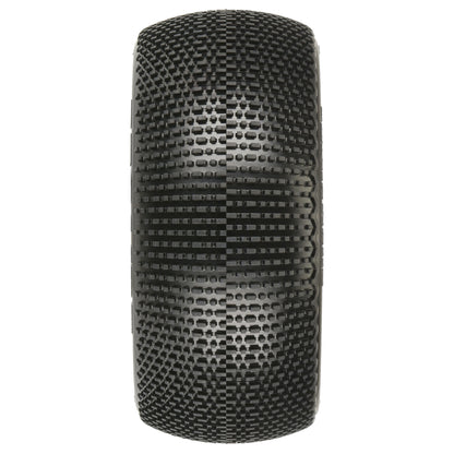 4" Buck Shot S3 Compound Premounted Tires with White Wheels for 1/8 Truggy (2) (PRO9063233)_2