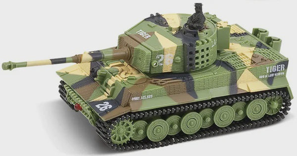1/72 14-Channel Tiger RC Tank Ready to Run with Battery and Charger (Green) (RCP2117-1)