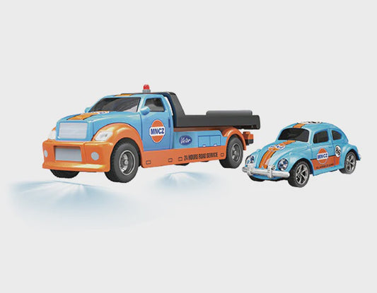 1/64 Diecast RC Hauler and Beetle Ready to Run with App Control (Blue) (RCPHG4-186BL)