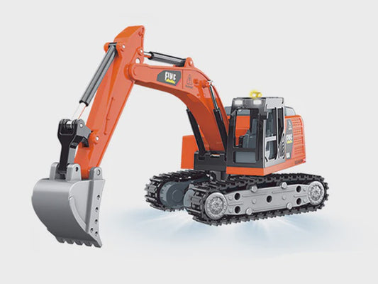 1/64 Diecast RC Excavator Ready to Run with App Control (Orange) (RCPHG4-301OR)