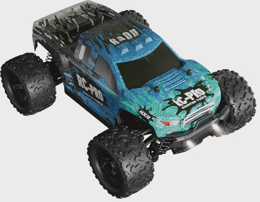 1/18 Radd 4WD Brushed Monster Truck Ready to Run with Battery and Charger (Blue) (RCPRADDBL)