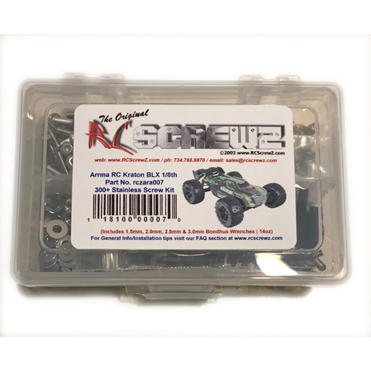 Stainless Steel Screw Set for ARRMA KRATON BLX 1/8 (RCZARA007)