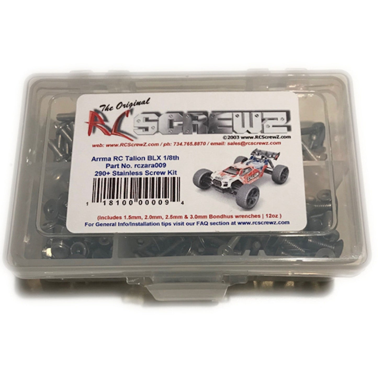 Stainless Steel Screw Set for ARRMA TALION BLX 1/8 (RCZARA009)