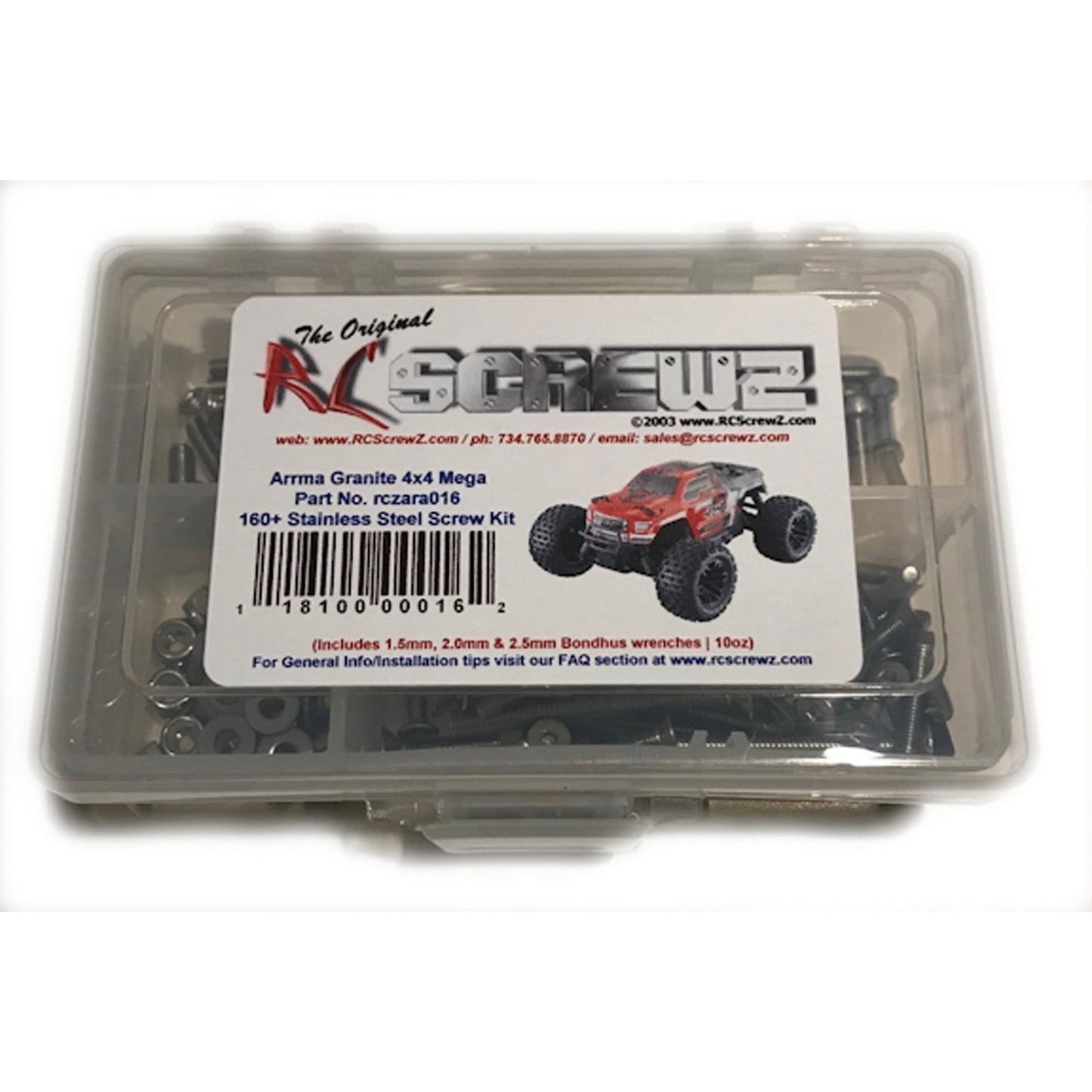 Stainless Steel Screw Set for ARRMA GRANITE 4x4 Mega (RCZARA016)