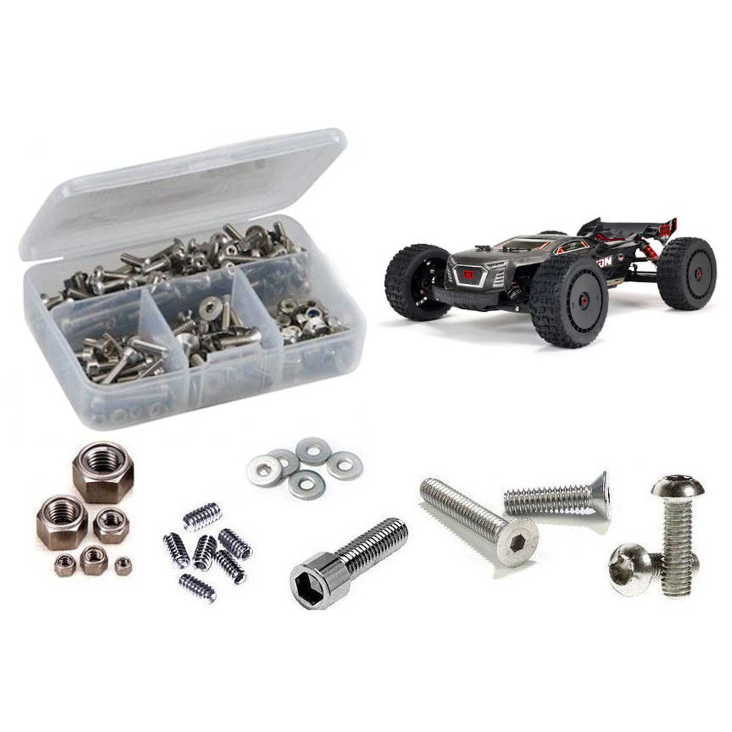 Stainless Steel Screw Kit for 1/8 Arrma Talion 6S BLX (RCZARA042)