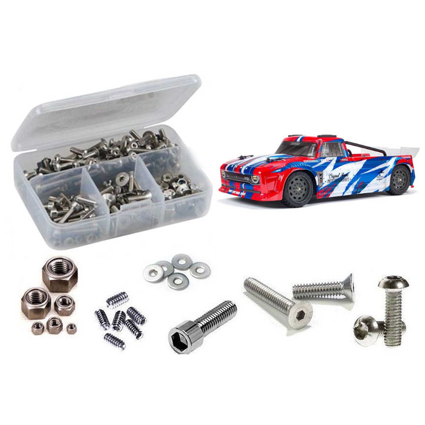 Stainless Steel Screw Kit for 1/8 Arrma Infraction Mega (RCZARA045)
