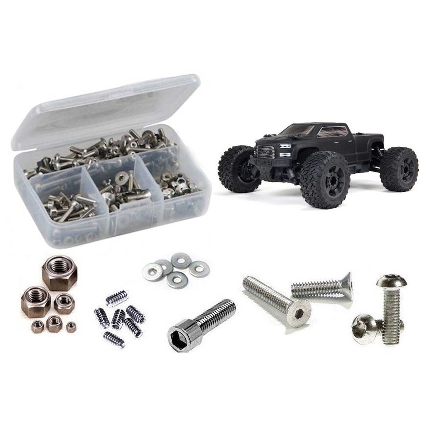 Stainless Steel Screw Kit for 1/10 Arrma Big Rock 3S BLX (RCZARA046)