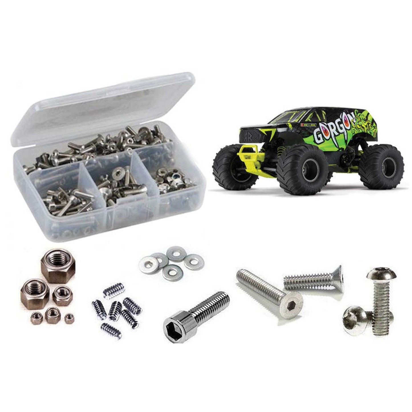 Stainless Steel Screw Kit for 1/10 Arrma Gorgon Mega (RCZARA051)