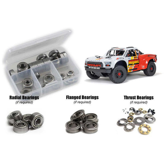 Metal Shielded Bearing Kit for 1/8 Arrma Mojave 4S BLX (RCZARA052B)