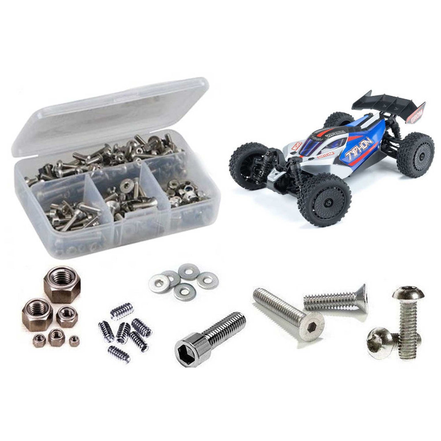 Stainless Steel Screw Kit for TYPHON GROM MEGA (RCZARA056)