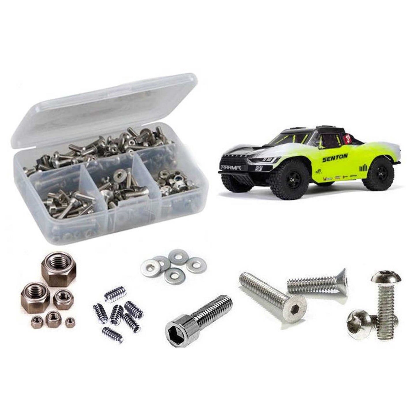 Stainless Steel Screw Kit for 1/10 Arrma Senton 223S BLX (RCZARA058)