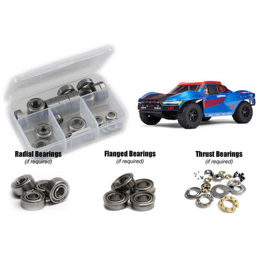 Metal Shielded Bearing Kit for 1/10 Arrma Fury 223S BLX (RCZARA059B)