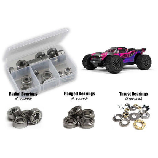 Metal Shielded Bearing Kit for 1/10 Arrma Vorteks 223S BLX (RCZARA061B)