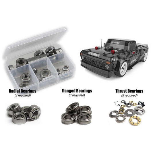 Metal Shielded Bearing Kit for 1/10 Team Associated Apex2 Hoonitruck (RCZASC126B)