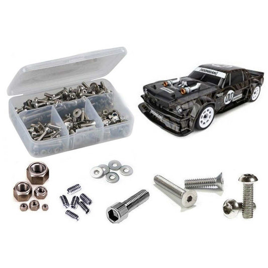 Stainless Steel Screw Kit for 1/10 Team Associated Apex2 Hoonicorn (RCZASC127)