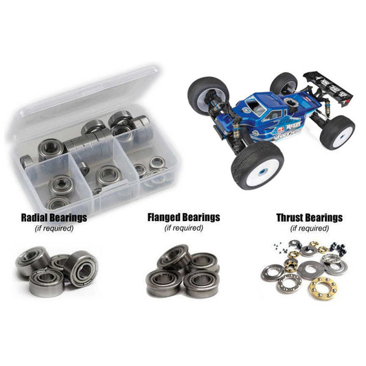 Associated RC8T4 Nitro 1/8th Metal Shielded Bearing Kit (RCZASC142B)