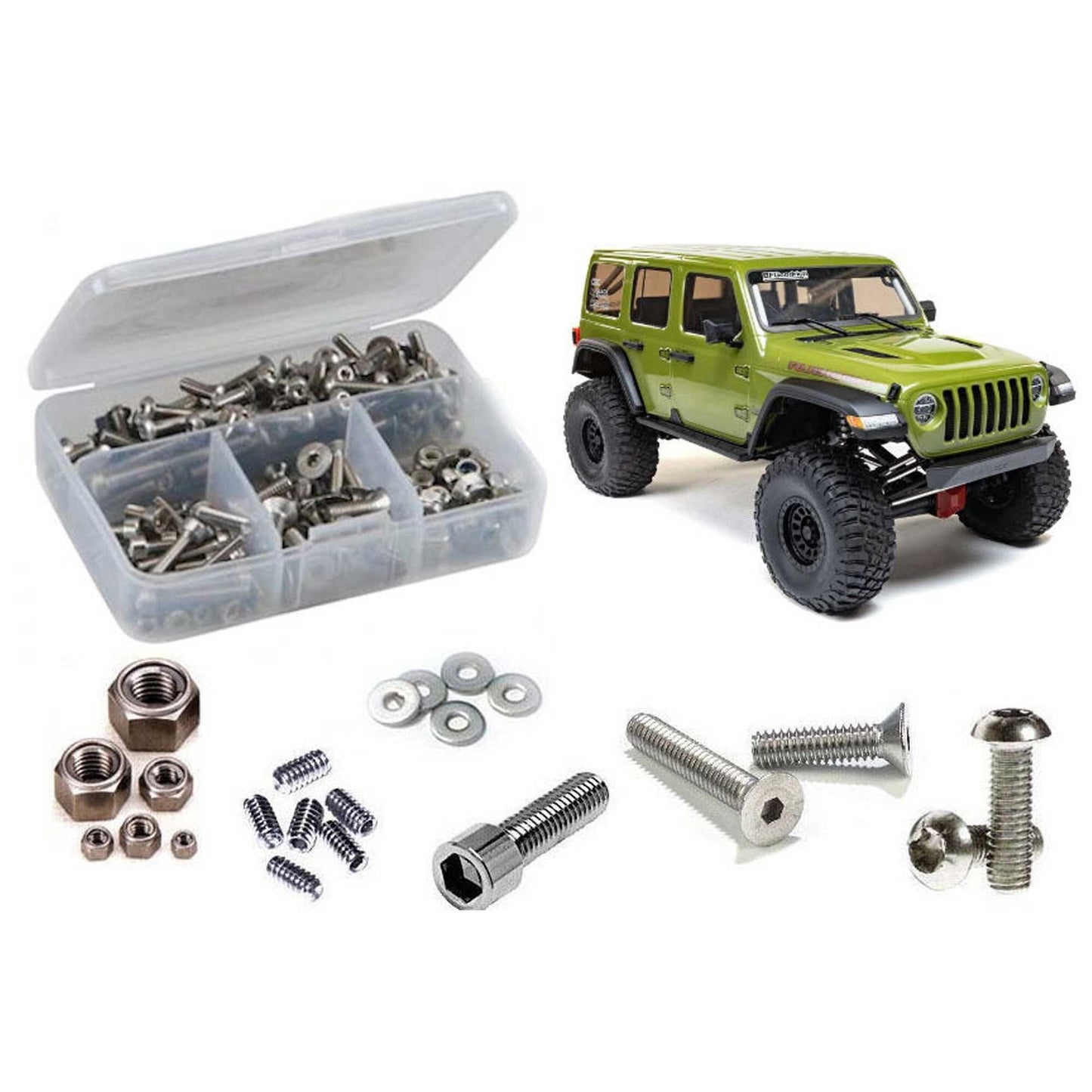 Stainless Steel Screw Kit for 1/6 Axial SCX6 Jeep (RCZAXI037)